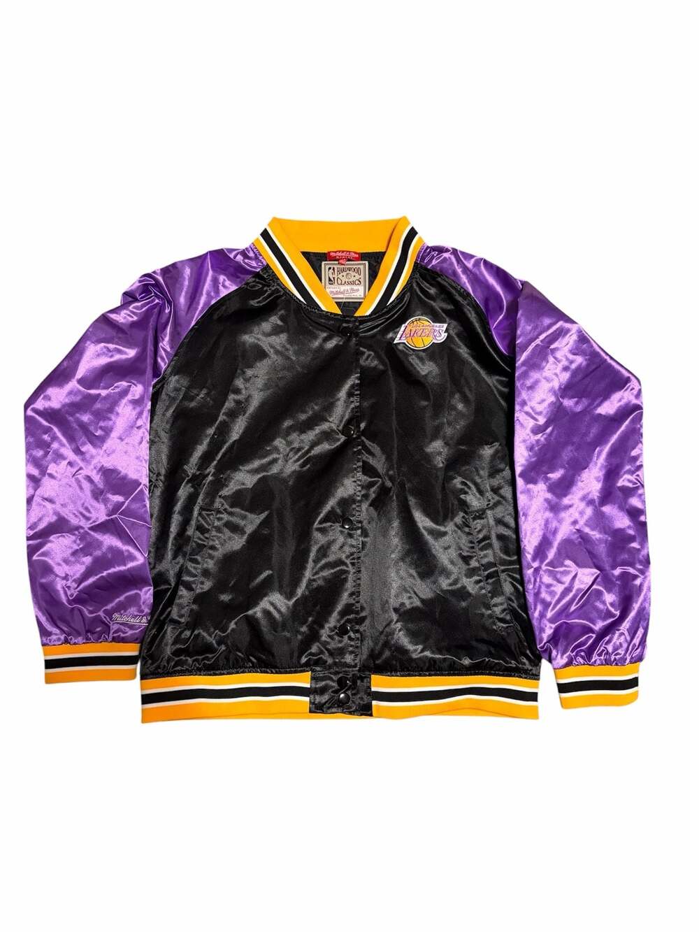 Mitchell & Ness LA Lakers Women's Hardwood Classics Satin Jacket Size XL